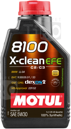 Синтетическое масло Motul 8100 X-Clean EFE 5w30 100% Synthetic 4л Синтетическое масло Motul 8100 X-Clean EFE 5w30 100% Synthetic 4л