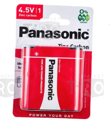 Батарейка Panasonic Zinc Carbon 3R12, 4.5В