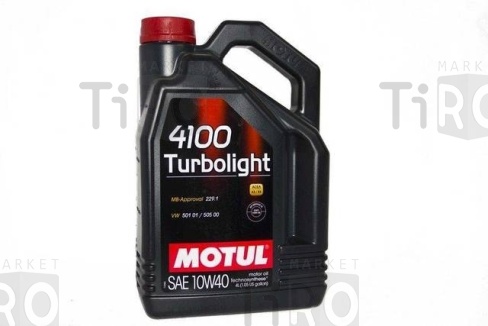 MOTUL 4100 TURBOLIGHT 10W40 4л масло моторное