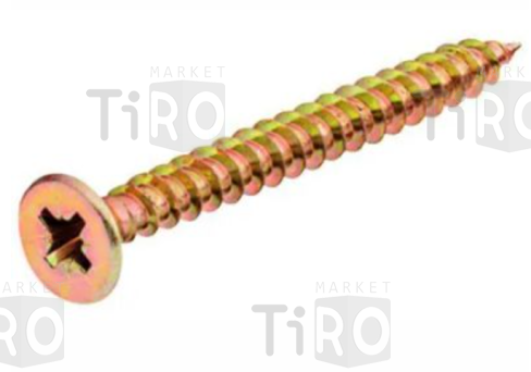 Саморез 009Е-50-80 универсальный 5,0*80 (80шт.) желтый цинк