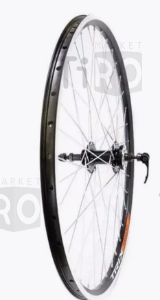 Колесо заднее 27,5" Trix, обод алюминиевый, двойной, 36H, фрезерованный, 584х19,4/25х21,4мм, черный