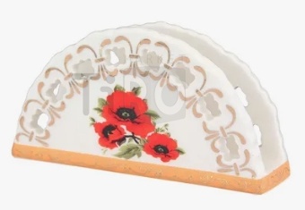 Салфетница керамическая "Маки", К18-006