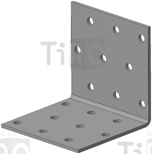 Уголок крепежный ПЗМ равносторонний KUR 60*60*60, цинк