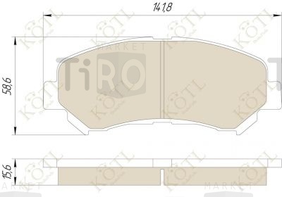 Тормозные колодки Kotl 3467KT