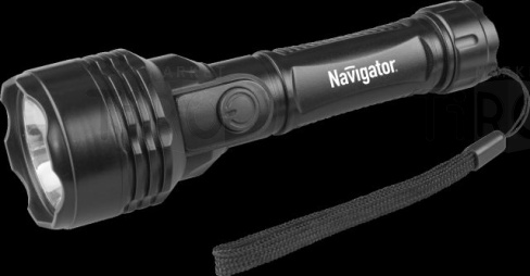 Фонарь Navigator 71590 классический пластиковый корпус 1Led*0,5Вт (АА)