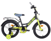 Велосипед BlackAqua Fishka 16", Mатт KG1627 со светящимися колесами, хаки-лимонный