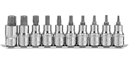 Набор головок со вставками 1/2"DR Torx 912910, на держателе 10 предметов