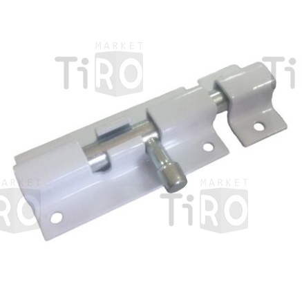 Засов "Ликчел" ШП-70  белый с цинком  1-290.БЦ /60/