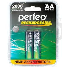 Аккумулятор Perfeo R 06 ( 2600 ma) 2BL пластик(40) (цена за 2шт)