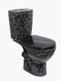 Унитаз-компакт "Рио" черный кракелюр