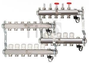 Коллекторная группа Aqualink с расходомерами, сливным краном, 1"*3/4, 6 выхода