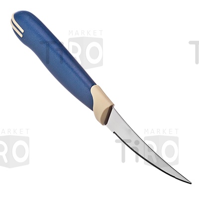 Нож для томатов Tramontina Multicolor 23512/213 8см, блистер, цена за 2 штуки