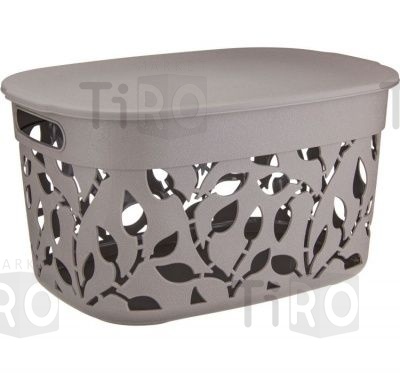 Коробка 3,0л, "Флора" Французский серый М2361 Коробка 3,0л, "Флора" Французский серый М2361