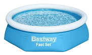 Бассейн надувной Bestway "Fast Set" 57448, 2,44м*0,61м, синий