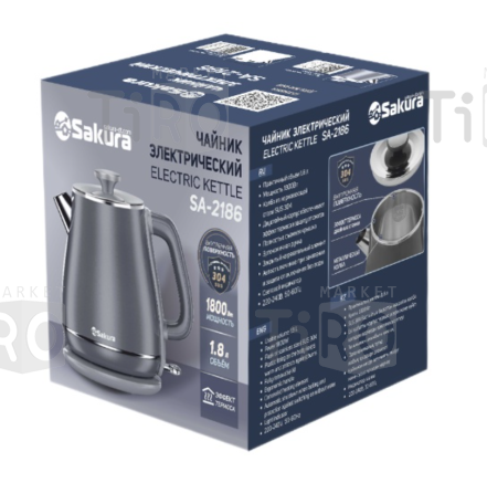 Чайник Sakura SA-2186W, 1,8л, с эффектом термоса, белый Чайник Sakura SA-2186W, 1,8л, с эффектом термоса, белый