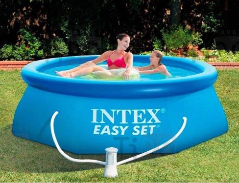 Бассейн надувной "Easy Set" 366x76см Intex 28132 с насос-фильтром