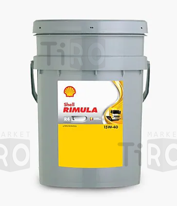 Минеральное масло Shell Rimula R4 L 15w40 CJ-4 20л