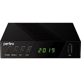 Цифровой ресивер Perfeo "Stream-2" (DVB-T2/С, HDMI, 2-USB, пульт ДУ)