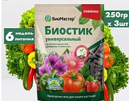Подкормка "БиоМастер" Биостик Универсальное, органоминеральное в палочках, 250г