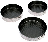 Набор форм для выпечки металл разъемные 3 штуки, Доляна Пастораль (Д-24/26/28см)