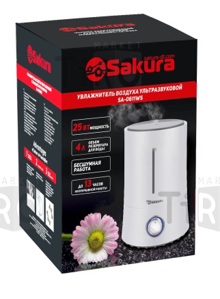 Увлажнитель Sakura, SA-0611WS, 25Вт Увлажнитель Sakura, SA-0611WS, 25Вт