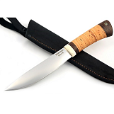 Нож разделочный "Якутский" сталь 95х18, береста