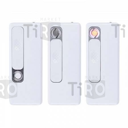 Зажигалка USB Luxlite (E002) White, 1*12  1*12