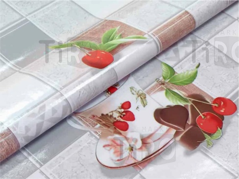 Клеенка трехслойная на тканевой основе 1,37*20м, "Глянец" 5366-1 Клеенка трехслойная на тканевой основе 1,37*20м, "Глянец" 5366-1