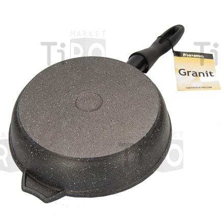 Сковорода алюминиевая 280мм а/п., съемная ручка, Мечта "Гранит" 028701