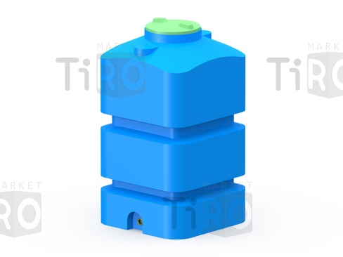 Емкость 750л, вертикальная прямоугольная ТВП-750, цвет голубой