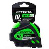 Рулетка Effecta Nylon - 10м/25 мм с магнитом, автостопом, лентой нейлон