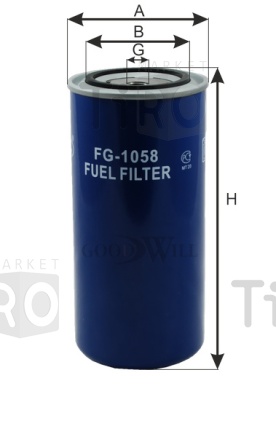 Фильтр топливный FG 1058 \6650558140\GOODWILL КАМАЗ , ГАЗ (SAKURA. FC-62130) (MANN. WDK962/12) Фильтр топливный FG 1058 \6650558140\GOODWILL КАМАЗ , ГАЗ (SAKURA. FC-62130) (MANN. WDK962/12)