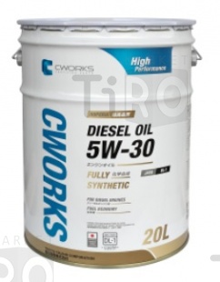 Cинтетическое моторное масло Superia Cworks Diesel Oil, 5W30, DL-1, 20л, Япония