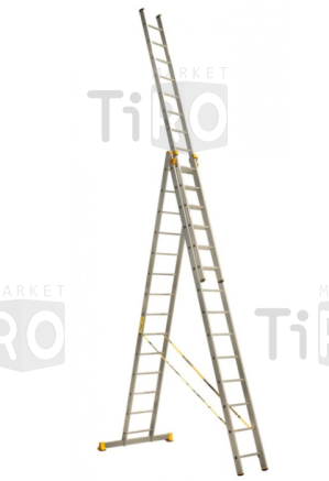 Лестница 3*14 секционная (3,981/6,765/9,515мм вес 18,89кг. нагрузка до 150кг.)