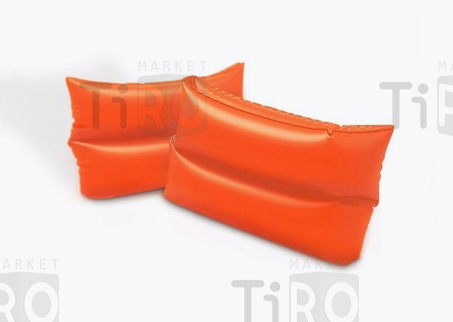Нарукавники для плавания Intex 59642, 25*17см, оранжевые, от 6 до 12 лет
