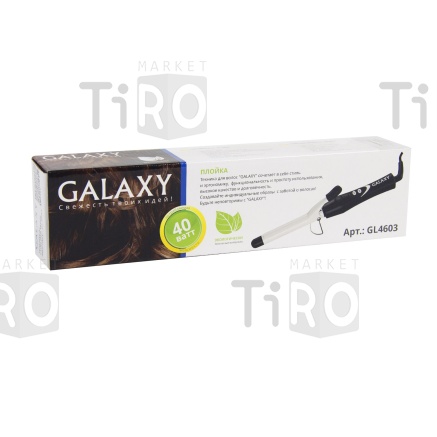 Плойка Galaxy GL-4603, 40Вт, турмолиновое покрытие 18мм