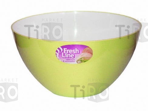 Миска 3л Fresh Line МП703 бело-желтая