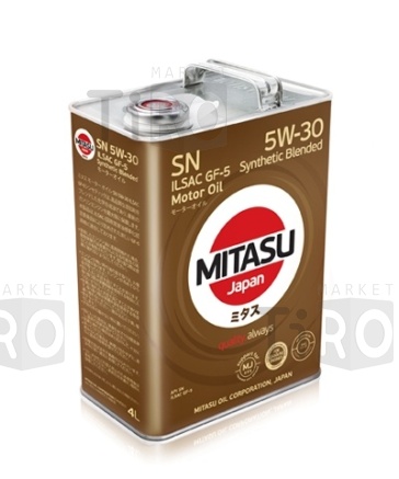 MITASU 5W30 SN (4л) п/синт.для бенз.двигателей