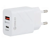 Зарядное устройство Intro CC290, USB + Type-C быстрая зарядка QC 3.0 + PD 20W