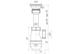Сифон AНИ 1 1/2*40 С0100 Сифон AНИ 1 1/2*40 С0100