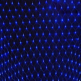 Гирлянда электрическая "Cетка", 1,5*1,5м, 144 LED, 8 режимов, свет синий, 220В