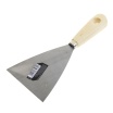 Шпатель малярный Tundra basic, 100 мм, металлический, ручка дерево