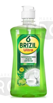 Средство для мытья посуды Brizil лайм и мята 0,5л