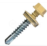 Саморез кровельный 4,8*35 RAL 1014 слоновая кость (200шт.)