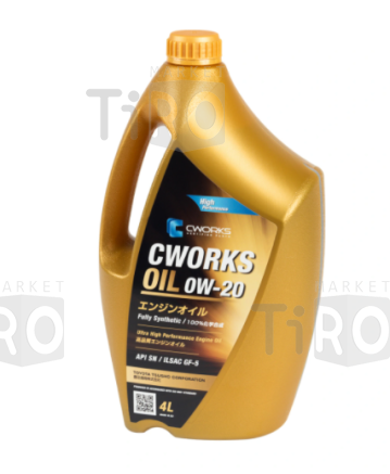 Моторное масло синтетическое Cworks Oil 0W-20 SN/GF-5, 4L Моторное масло синтетическое Cworks Oil 0W-20 SN/GF-5, 4L