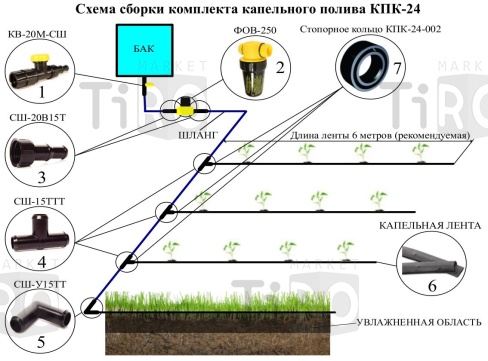 Капельный полив Исток КПК-24