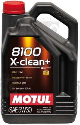 MOTUL 8100 X-CLEAN PLUS 5W30 100% Synth 5л масло моторное