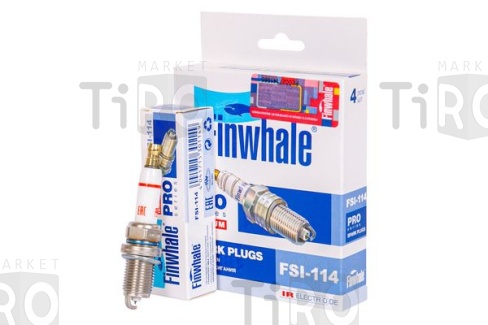 Свечи Finwhale FSI114 Iridium A4 (B7) 2.0/A4 (B8) 1.8, 2.0; Golf V 2.0/Gol  к-т 4 штуки