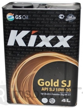 Полусинтетическое масло Kixx Gold SJ 10w30 бензин 4л