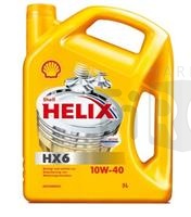 Синтетическое моторное масло Shell Helix HX6, 10W-40 (4л)